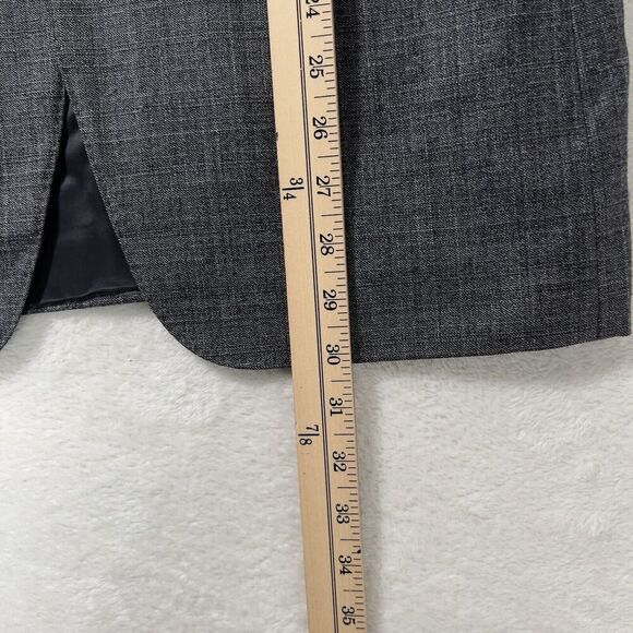 Canali Milano Wool Blazer Mens Sz 52R Gray 2 Button Single Vent - Picture 12 of 15